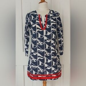 Vineyard Vines Tunic Dress Geometric Flag